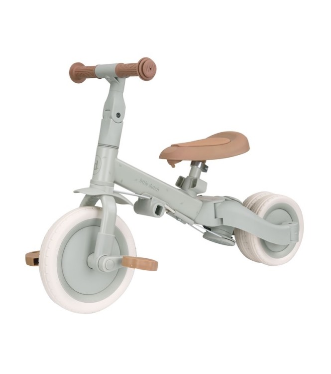 TRICICLO CON BARRA VERDE LITTLE DUTCH