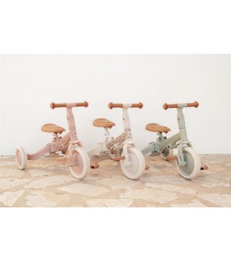 TRICICLO CON BARRA VERDE LITTLE DUTCH