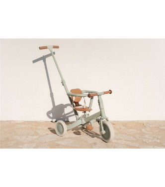 TRICICLO CON BARRA VERDE LITTLE DUTCH