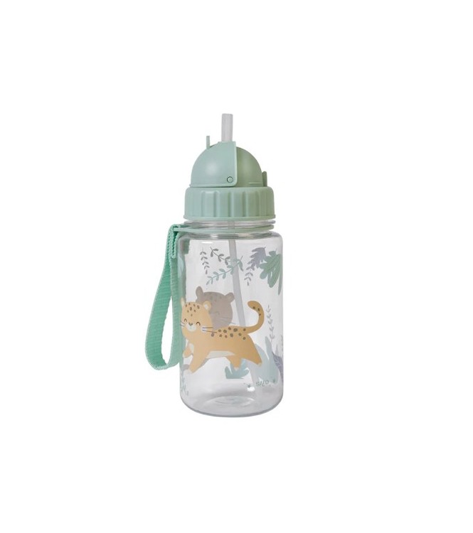 Botella plástico verde saro