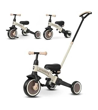 Triciclo Stager Evolutivo 3 en 1 Beige