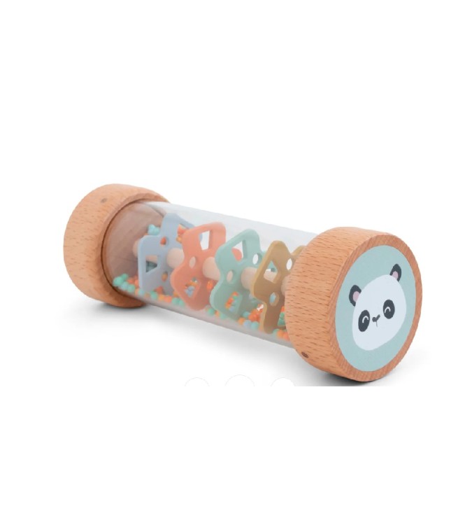 Palo de lluvia de madera - Oso panda