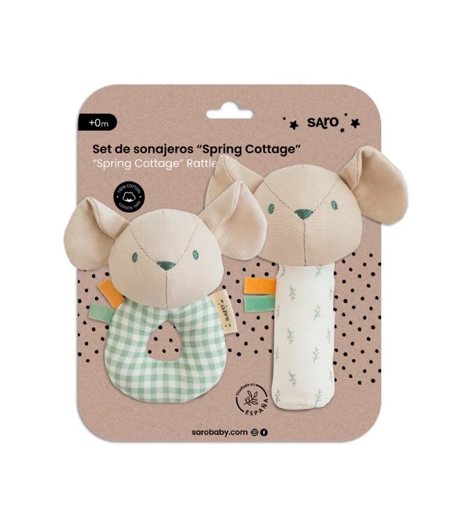 Set 2 sonajeros - Spring Cottage