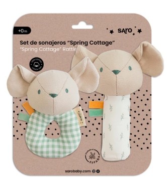 Set 2 sonajeros - Spring Cottage