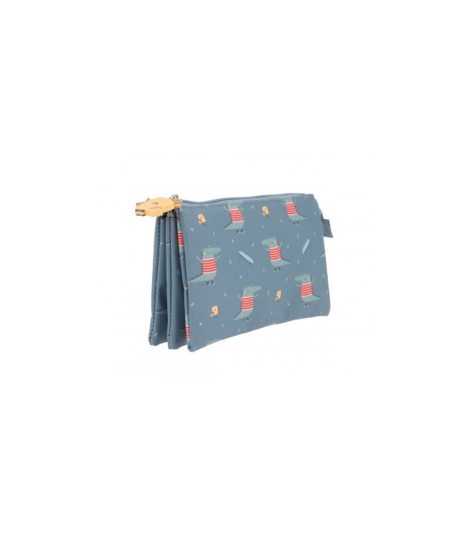 Estuche 3 compartimetos Croc