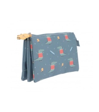 Estuche 3 compartimetos Croc