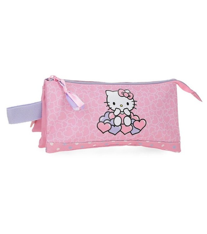 Estuche Triple Hello Kitty Rosa