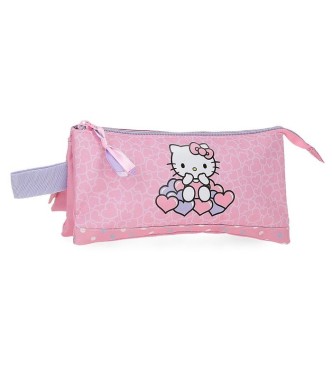 Estuche Triple Hello Kitty Rosa