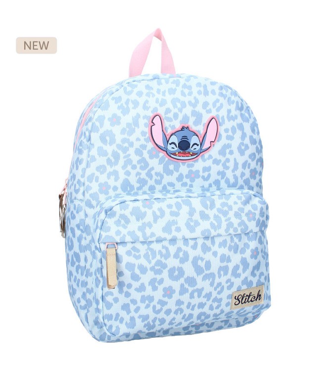 MOCHILA INFANTIL 36CM STITCH LEOPARD