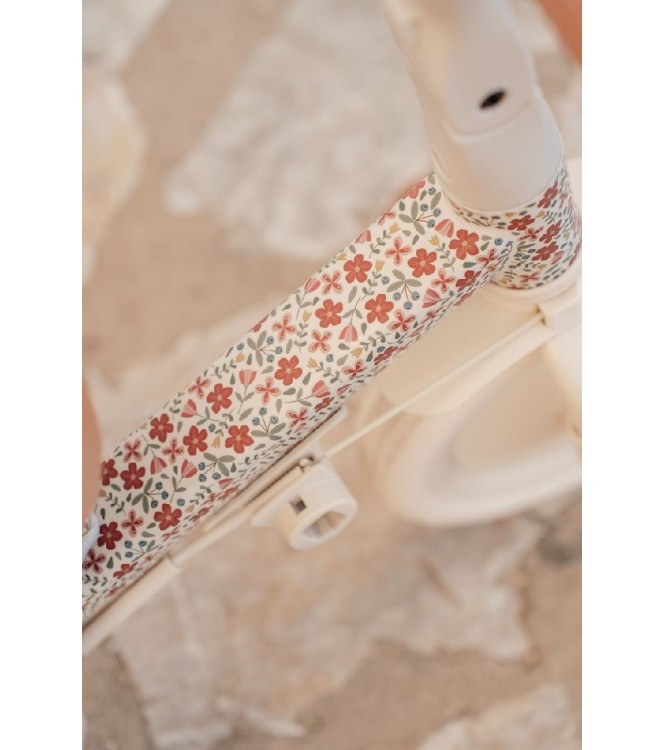 Triciclo con Barra Blanco Flores Little