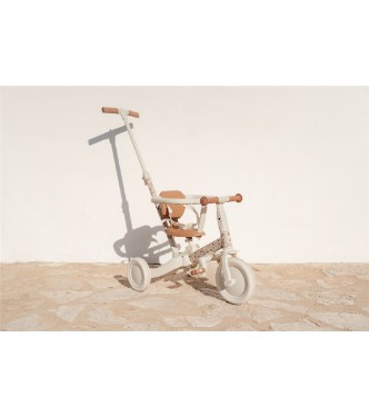 Triciclo con Barra Blanco Flores Little