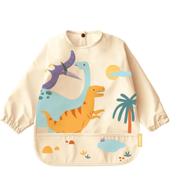Babero con mangas Dinosaurios