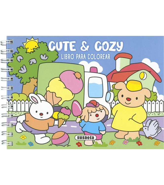 Cute y Cozy - Libro para colorear