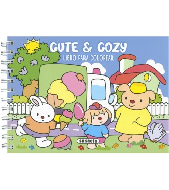 Cute y Cozy - Libro para colorear