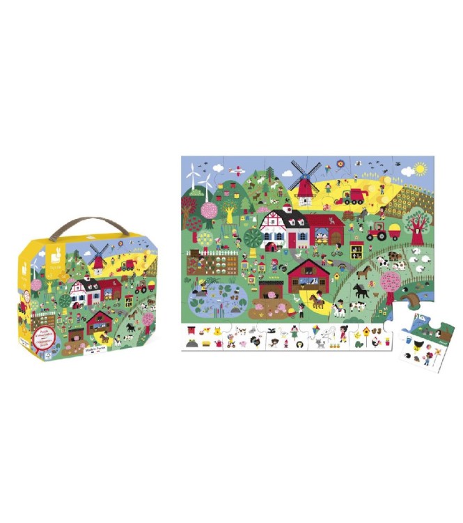 Puzzle observacion granja 24 pzas
