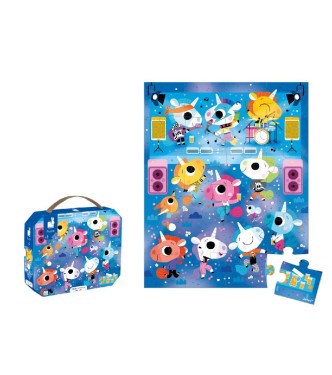 Puzzle Concierto Rock Unicornios - 24 Pz