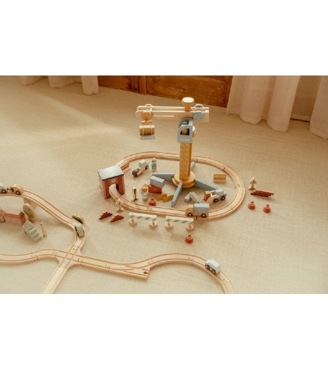 Set de construcción con Grúa