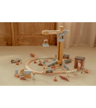 Set de construcción con Grúa