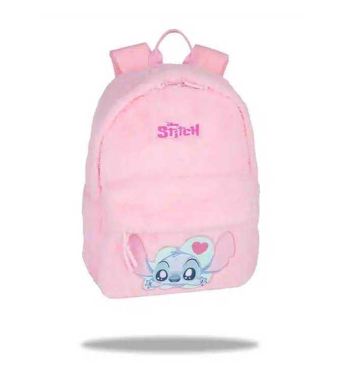 Mochila Grande Stitch Pink Fluffy