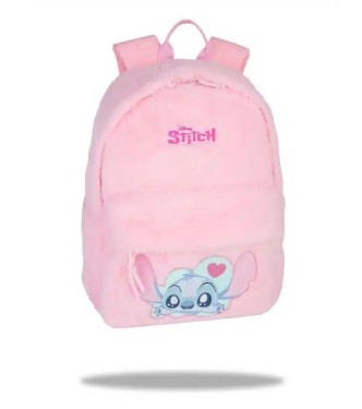 Mochila Grande Stitch Pink Fluffy