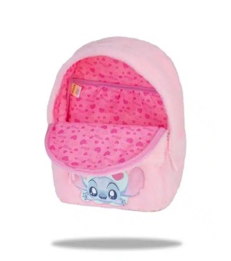 Mochila Grande Stitch Pink Fluffy