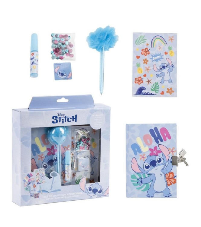 Set Diario con accesorios Stitch
