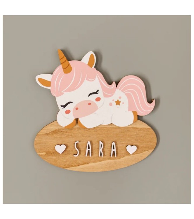 Placa Unicornio Dormido