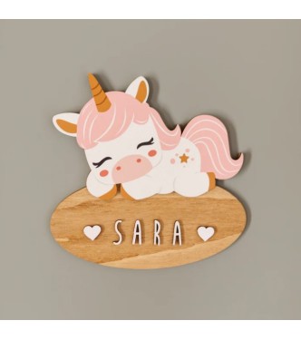 Placa Unicornio Dormido