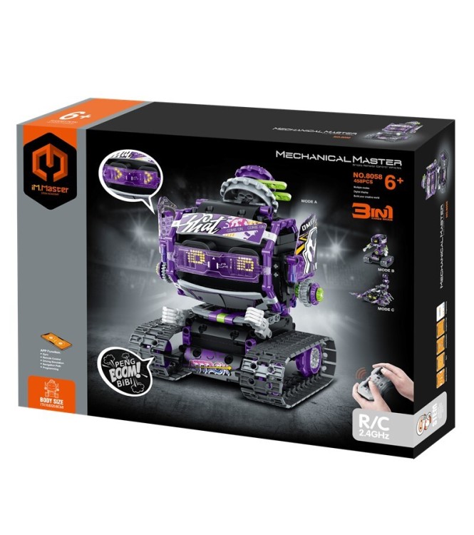 iMMaster Robot lila con paneles 3 en 1 -