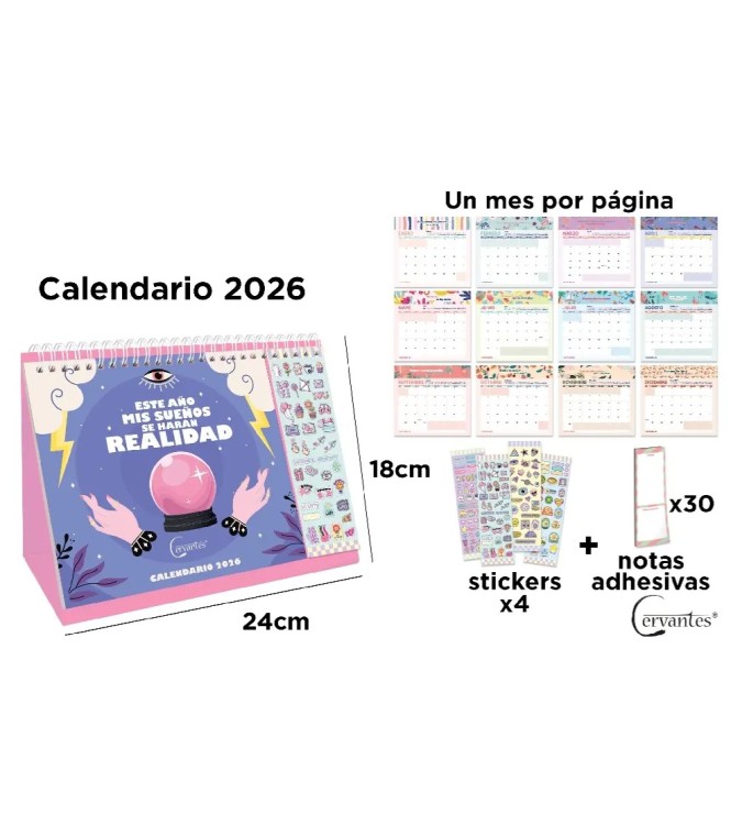 CALENDARIO SOBREMESA PREMIUM 2026.