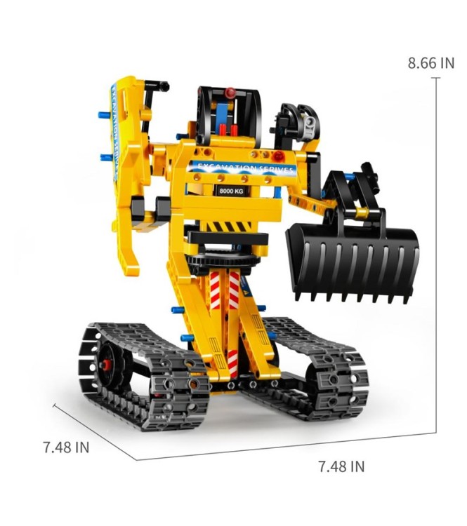 Excavadora y robot 2 en 1 - 342pzas.