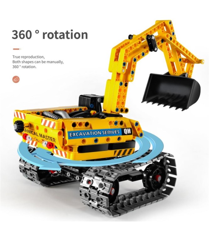 Excavadora y robot 2 en 1 - 342pzas.