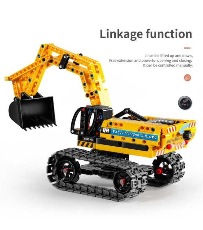 Excavadora y robot 2 en 1 - 342pzas.