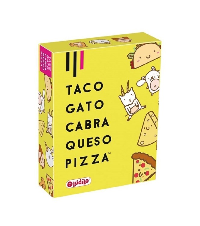 Taco, gata, cabra, queso, pizza