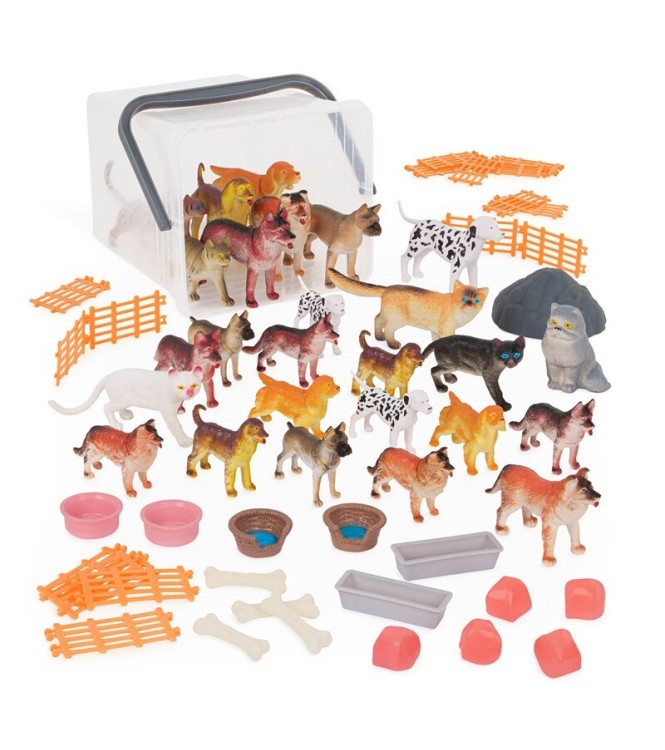 Terra Cubo marrón Perro  Gato 60 piezas