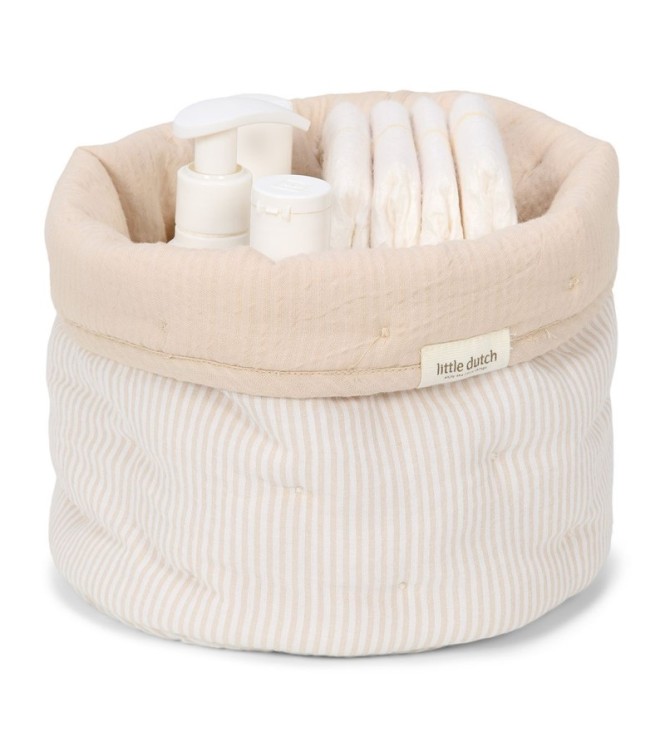 Cesta almacenam Pequeña Puro Beige Suave