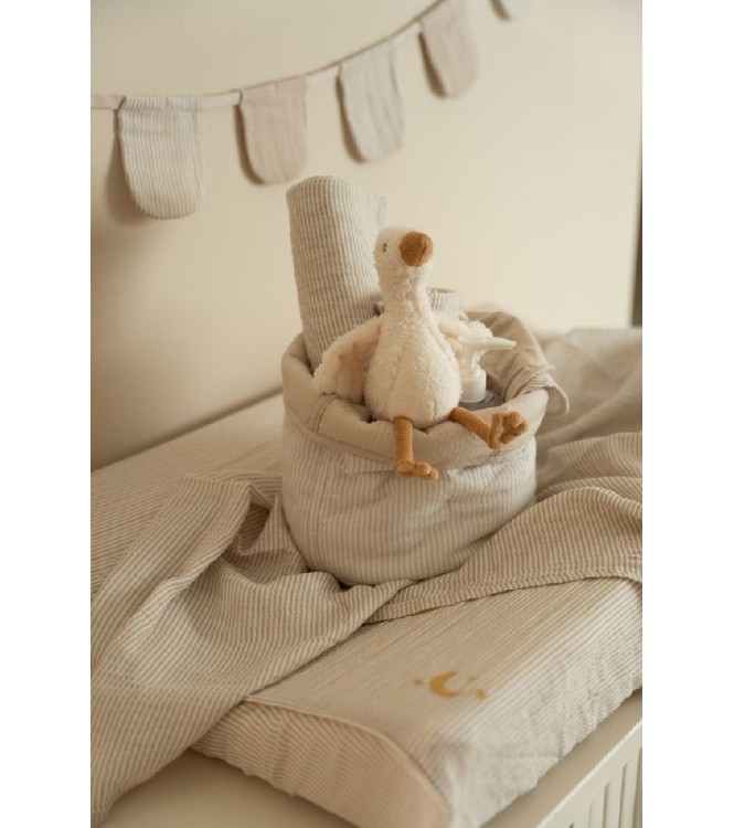 Cesta almacenam Pequeña Puro Beige Suave