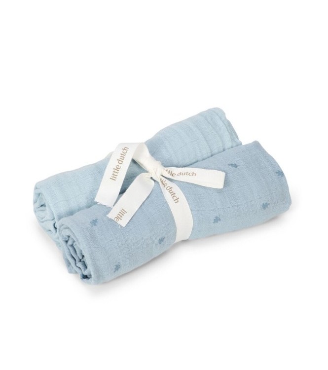 Muselina 70x70 muselin Puro Azul Denim