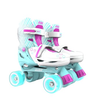 Patines Combo Neón Verde y Rosa T.30-33