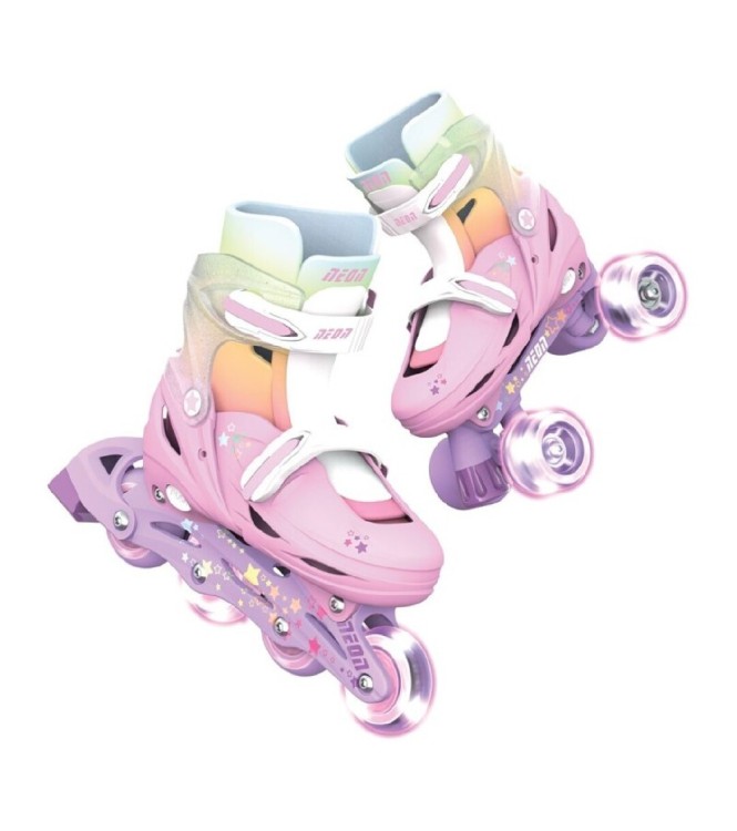 Patines Combo Neón Rainbow T.30-33