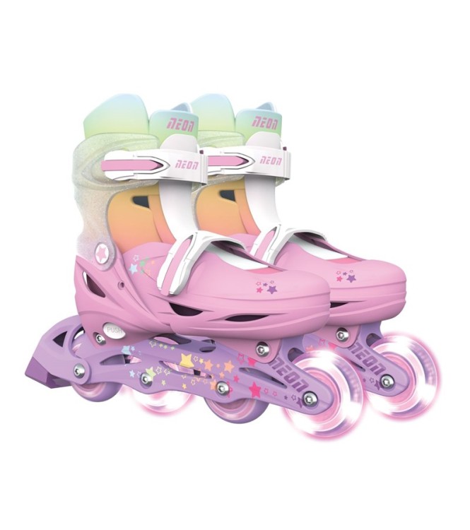 Patines Combo Neón Rainbow T.30-33
