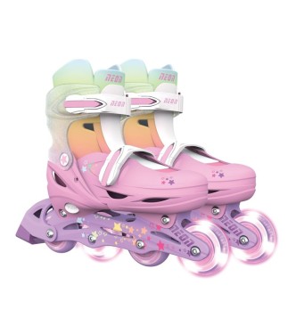 Patines Combo Neón Rainbow T.30-33