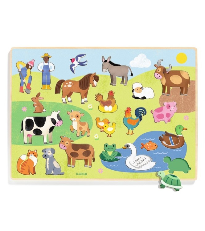 Encajable Puzzle Campo