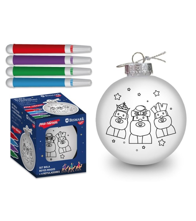 Bola con rotul para Colorear Reyes Magos