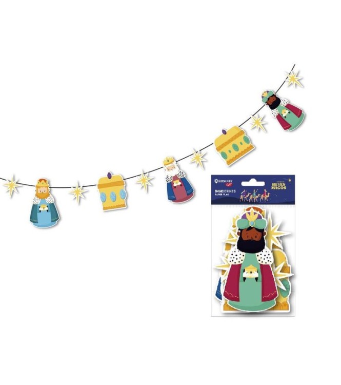 Banderines colgantes reyes magos