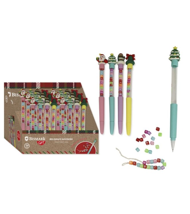 Bolígrafo con letras de Navidad