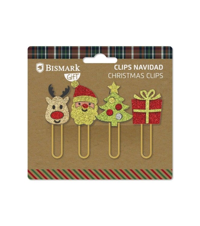 Set 4 Clips Navidad