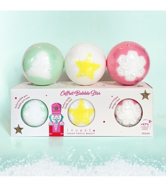 Caja con 3 bolas efervescentes Navidad