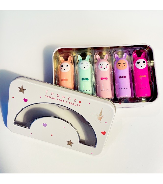 Caja metálica de regalo con 5 bálsamos