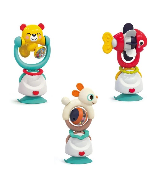 Sonajeros con Ventosa Oso-Pez-Conejo Sonajeros con Ventosa Oso-Pez-Conejo